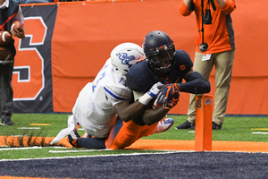 Ervin Philips has shown flashes of his potential, including this pylon dive in the season opener. 
