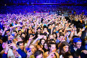 Students were on their feet throughout Chance the Rapper and The Chainsmoker's sets.