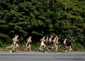 Kevin James and Joe Dragon, who ran Sweet Road in the fall with the cross country team, ran the 3,000-meter race on Saturday.