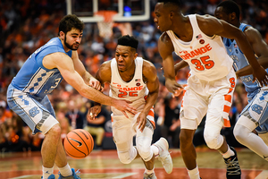 Syracuse fought back against North Carolina, bringing the game even at 74 a piece. But SU didn't have enough firepower to pull off the upset.