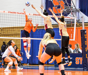 Sophomore Polina Shemanova recorded a team-high 18 kills in SU's fourth-straight loss. 