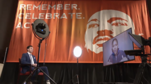 Maya Moore spoke with SU senior Sean Dorcellus in a virtual event hosted as part of the university's celebrations of Rev. Dr. Martin Luther King Jr. 