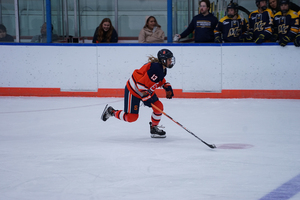 RPI tallied four unanswered goals, scoring twice in each period, to breeze to a 6-2 victory over Syracuse.