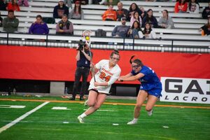 Syracuse midfielder Emma Tyrrell earned IWLCA Offensive Player of the Week after her performance against Yale.