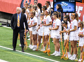 SU's bench was very vocal during the game, often chanting 