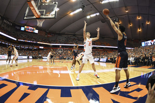 In the second half, SU tried to trap UVA in a full-court press to spark some offense. 