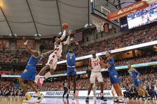 Guerrier's 10 points and eight rebounds left the freshman just short of his second double-double this season.